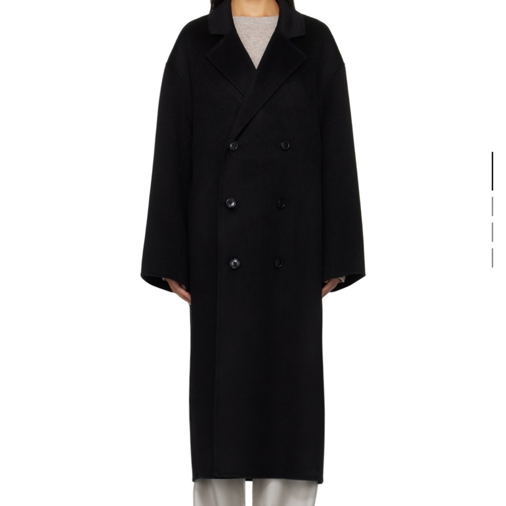Black Double-Breasted Coat